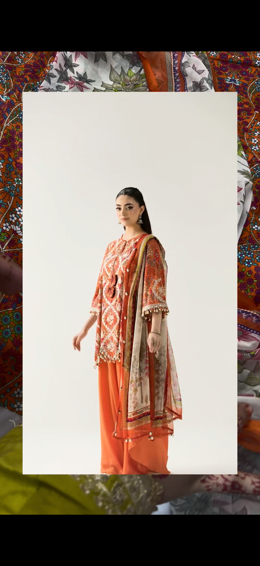 Maria.B Allover Printed Lawn 3PC Suit