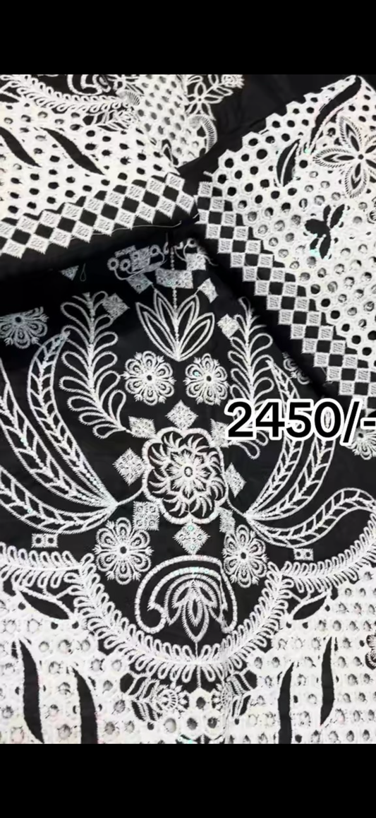 2PC Premium Black Chicken Kari Suit 🖤