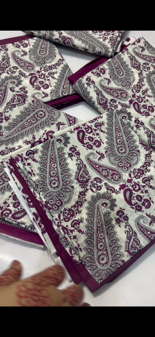 Binsaeed 3piece printed
