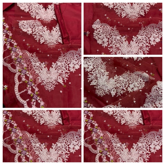 Elegant 2PC Embroidered Suit