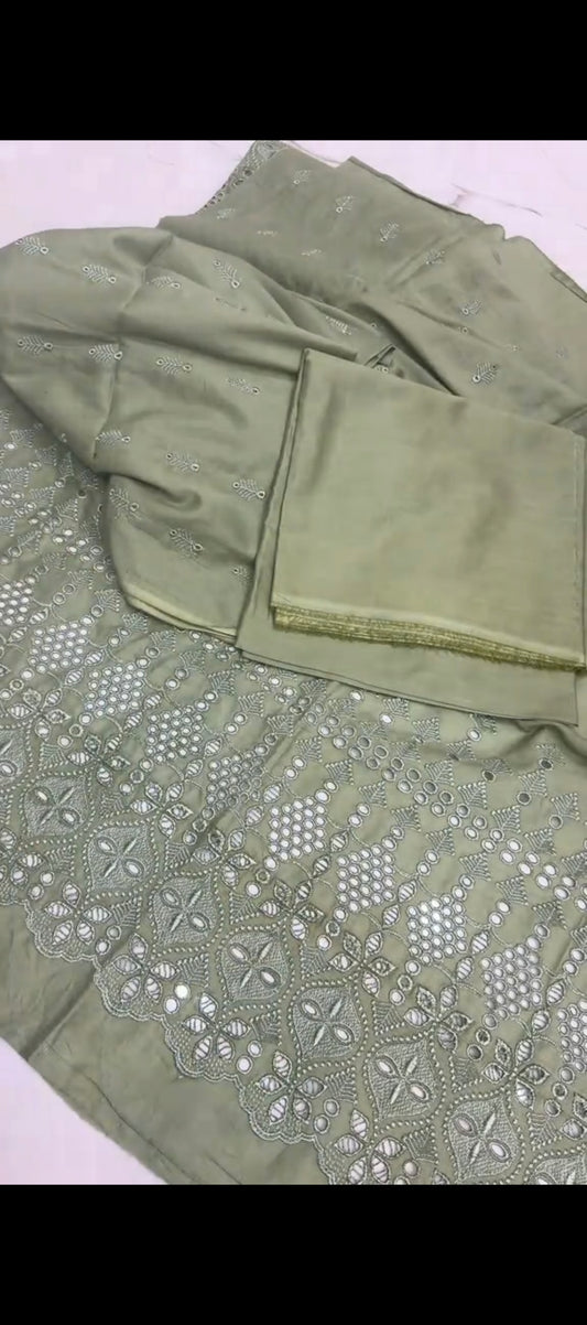 🌿 Sage Serenity — 2 Pc Chicken kari Suit