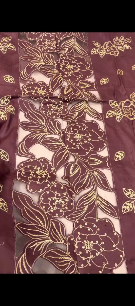 ✨ Golden bloom – 2 piece lawn suit ✨