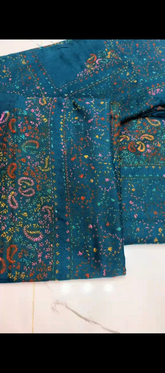 Embroidered Tanka Shawl