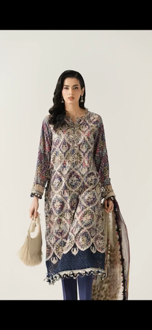 Maria B Printed 3PC Lawn Suit