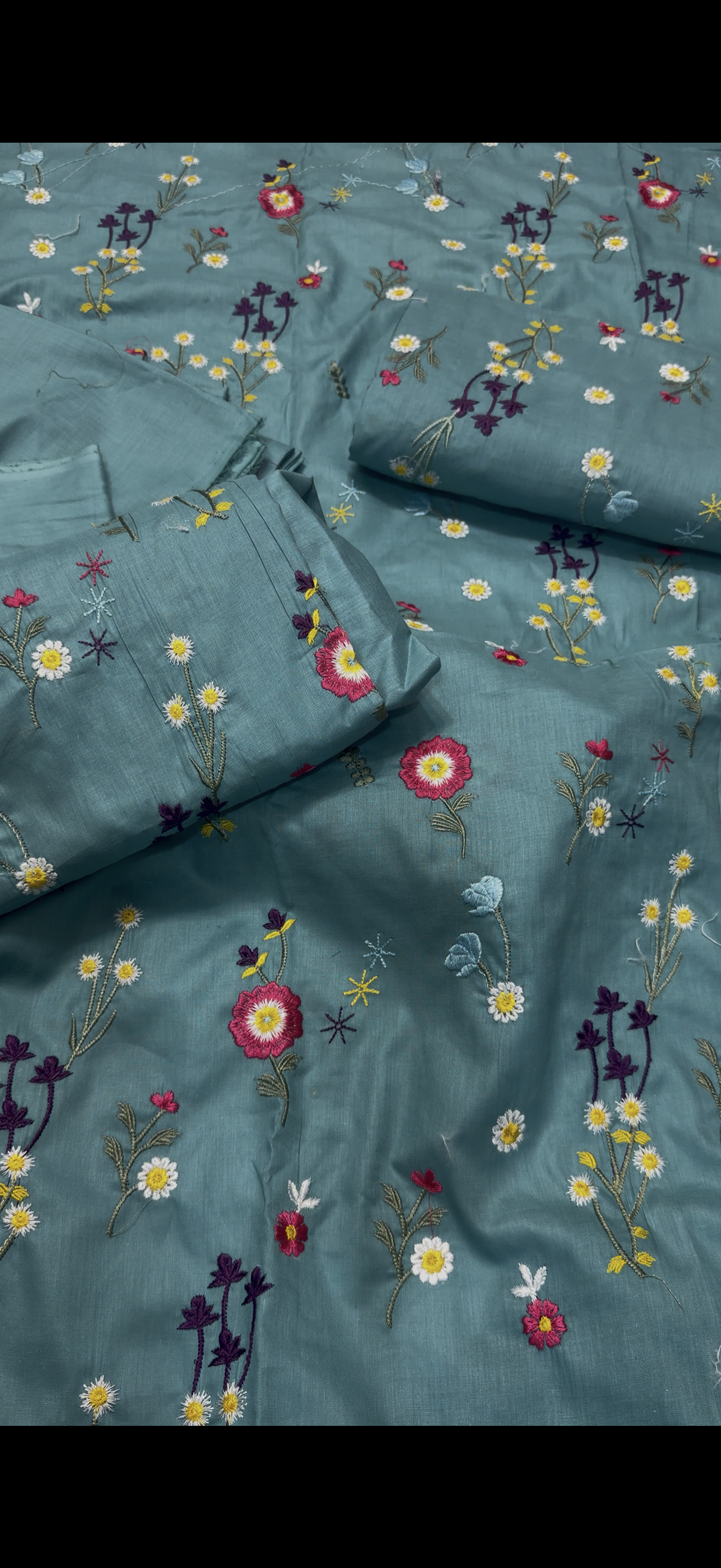 2PC Embroidered Suit –