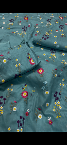 2PC Embroidered Suit –