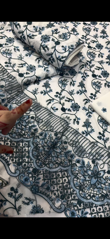 Faiza saqlain 2PC Elegant Embroidered Suit