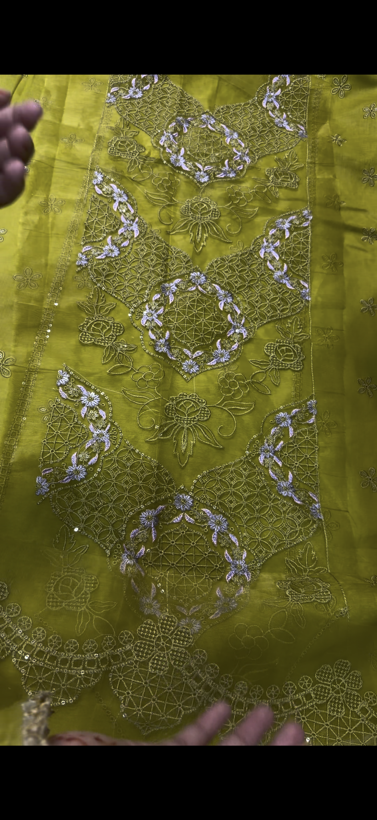 2PC Embroidered Lawn Suit Multi Dhani