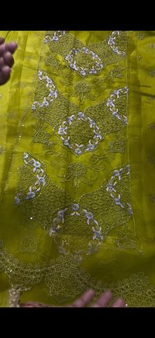 2PC Embroidered Lawn Suit Multi Dhani