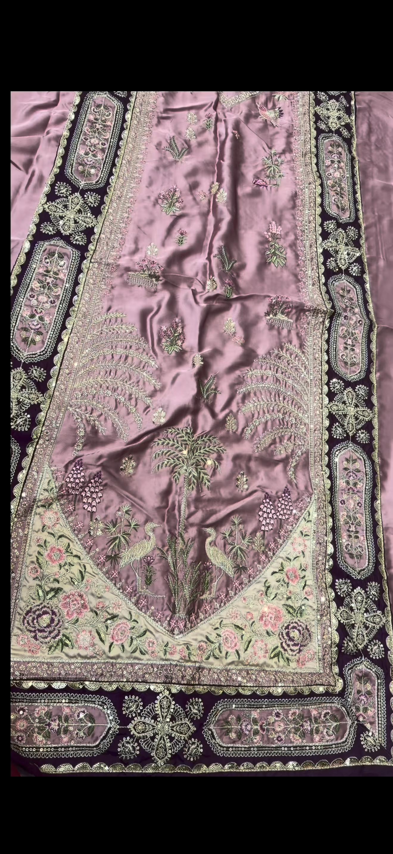Ethnic 2PC Embroidered Silk Suit