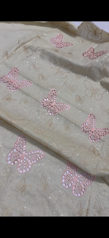 Elegant Butterfly Chicken Kari 2PC Suit