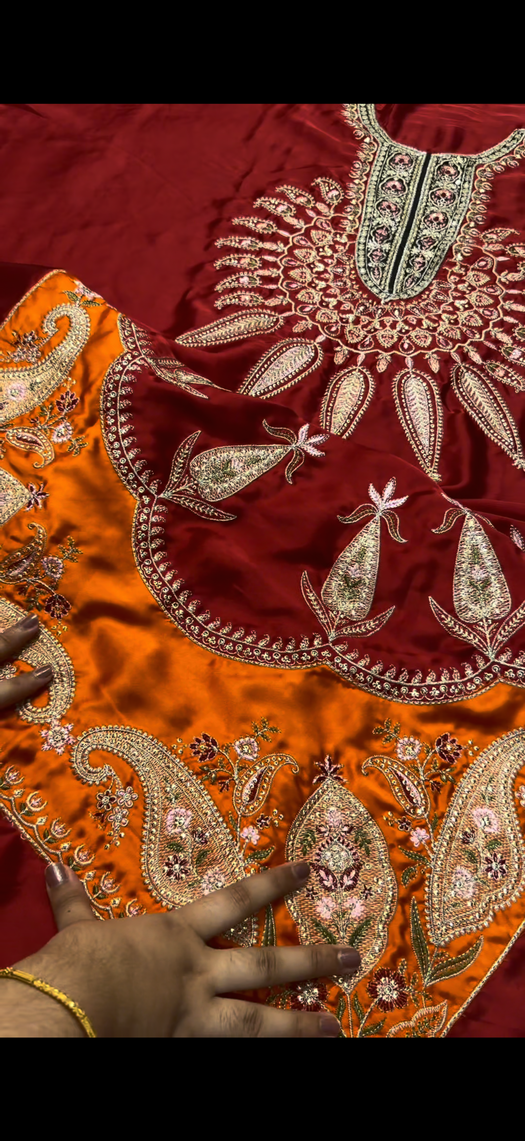 2PC Premium Embroidered Suit silk