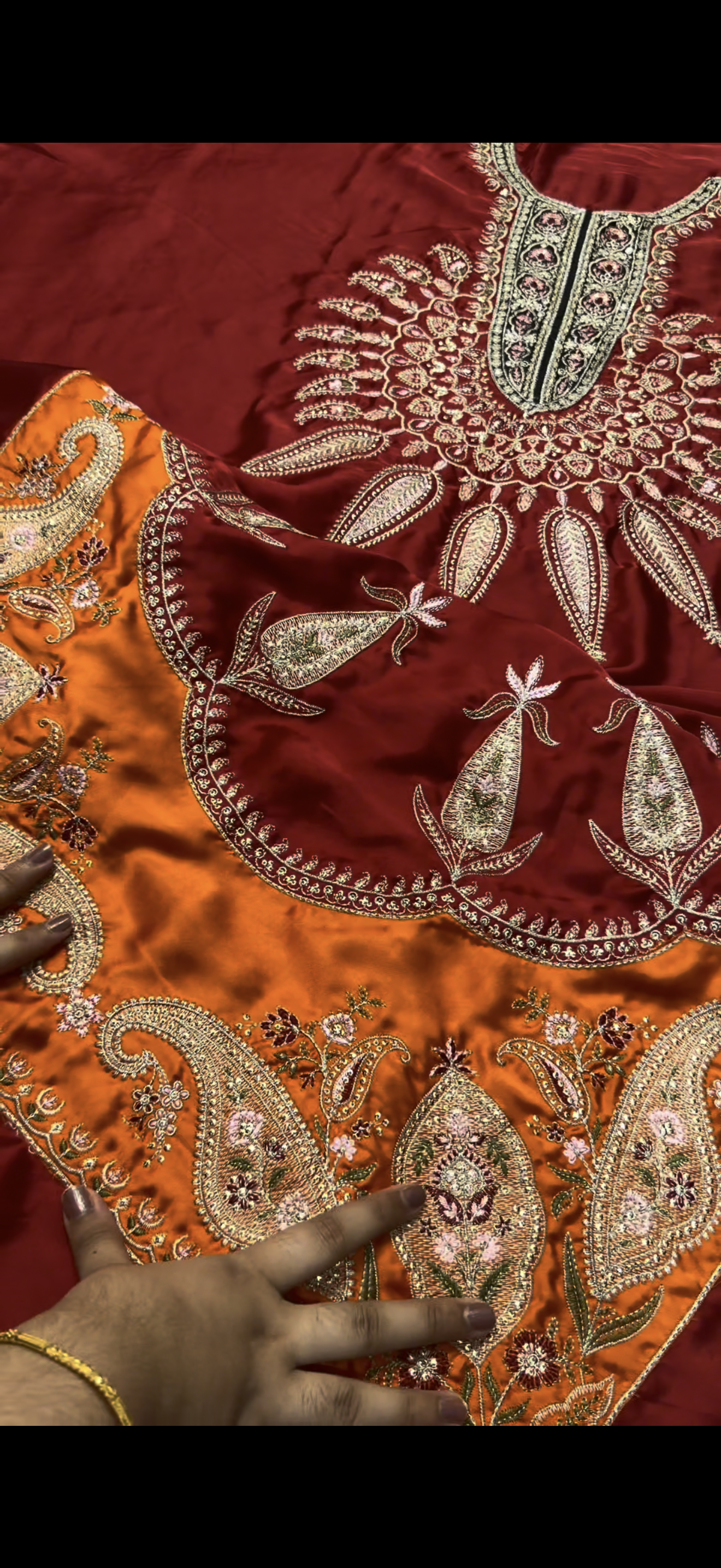 2PC Premium Embroidered Suit silk