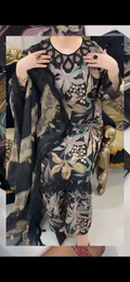 3PC Printed Collection Black