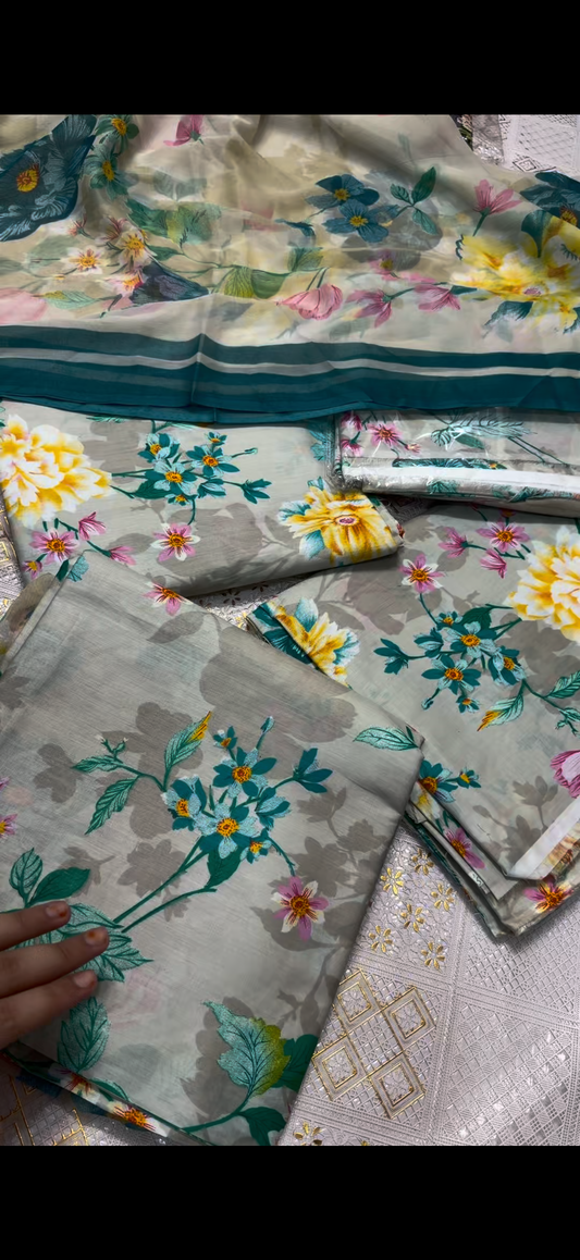 3PC Allover Printed Suit Aneelas 2250