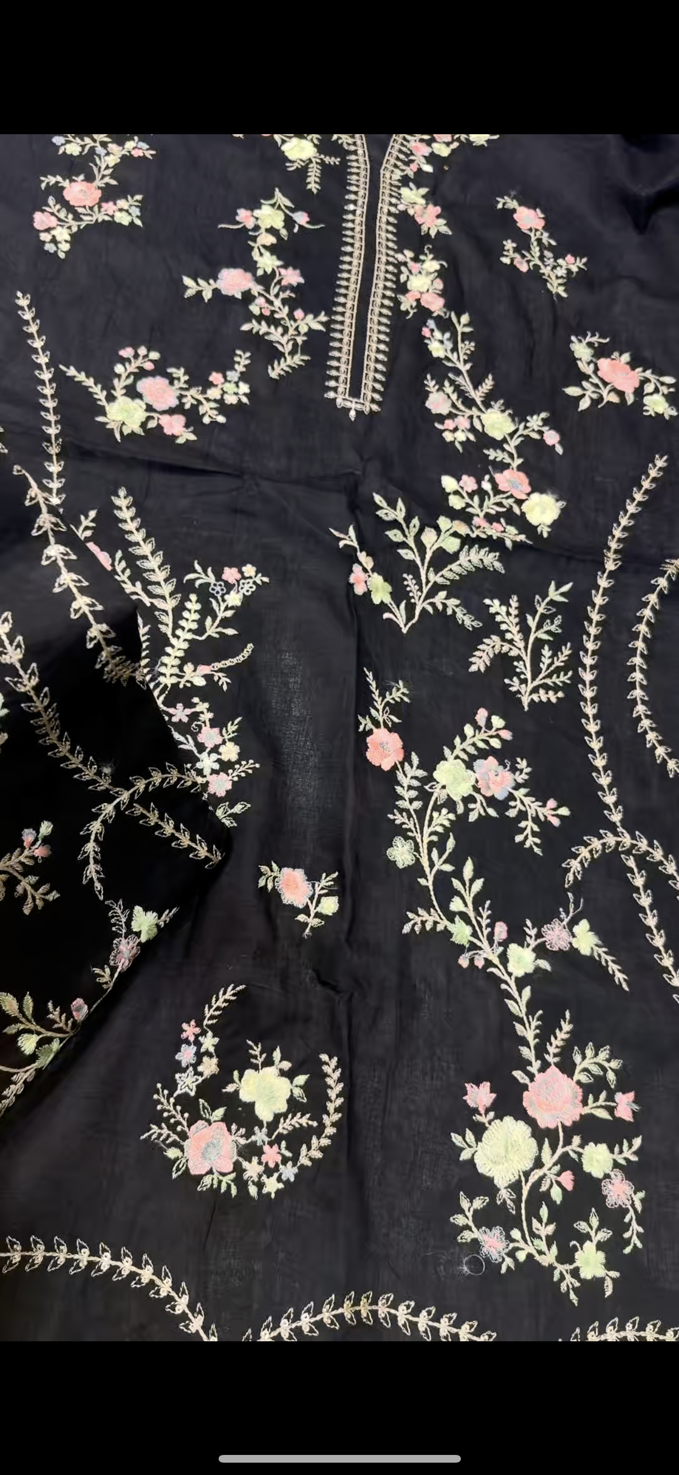 2PC Embroidered Lawn Suit black