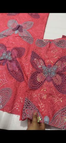 2PC – Big Butterfly Chicken Kari Suit 🦋