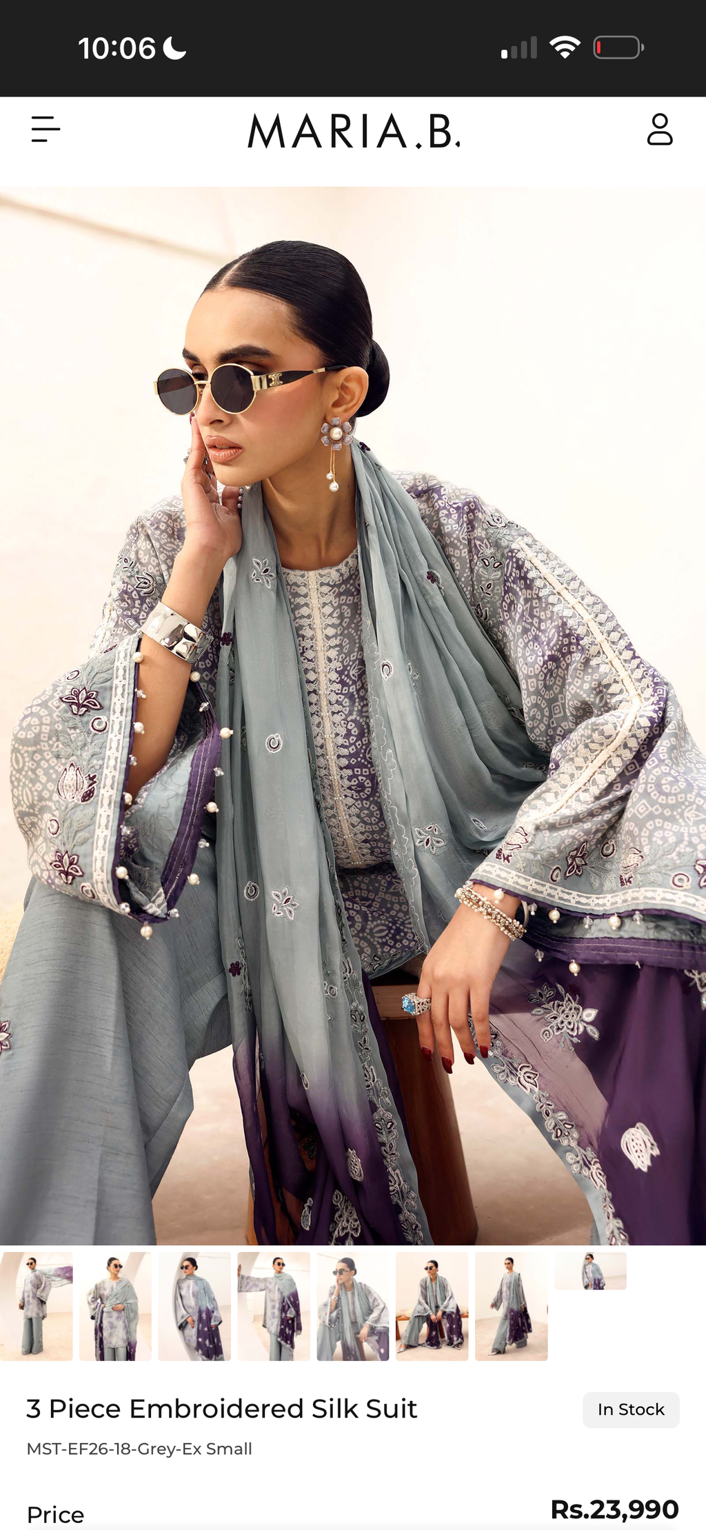 Maria B Inspired Printed 3PC Suit 2250
