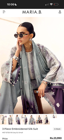 Maria B Inspired Printed 3PC Suit 2250