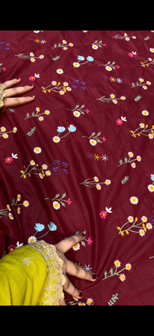 2PC Embroidered Lawn (Suit hit dress)