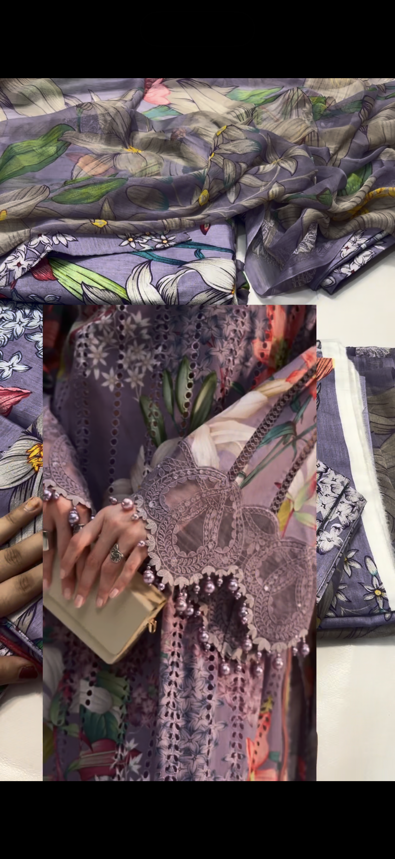 3PC Allover Printed Lawn Suit Maria B 2250