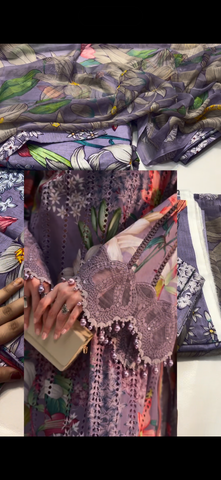 3PC Allover Printed Lawn Suit Maria B 2250