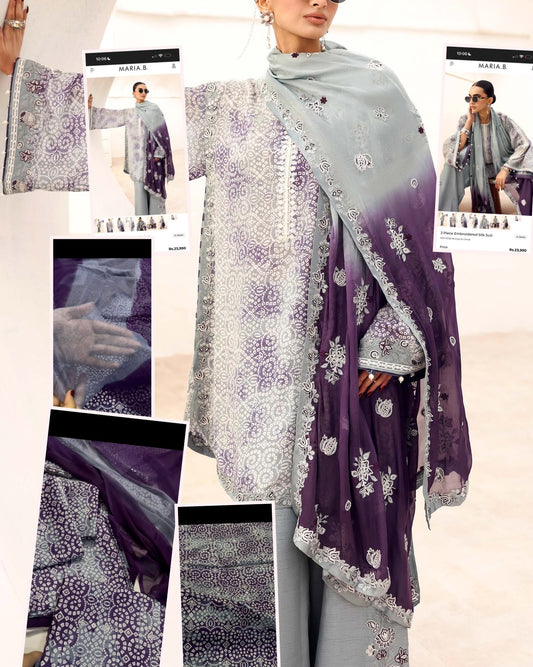 Maria B Inspired Printed 3PC Suit 2250