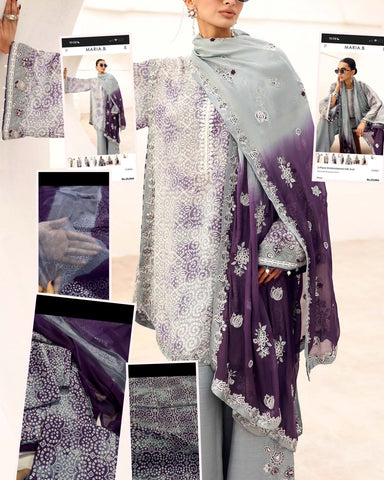 Maria B Inspired Printed 3PC Suit 2250