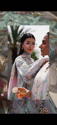 3PC Printed Lawn Suit Maria.B
