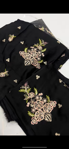 2PC Heavy Embroidered Suit