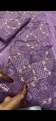 2PC Luxury Embroidered Suit&patches