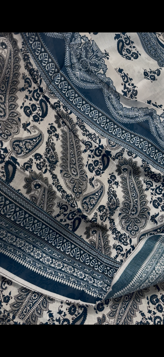 3PC Printed Lawn Suit Luxury Zink
