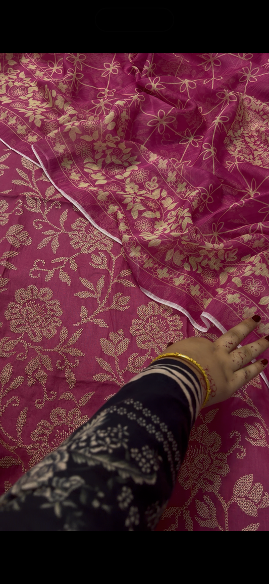 3PC Embroidered Lawn Suit