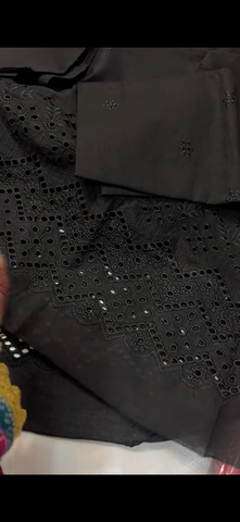 2PC Chicken Kari Suit Black