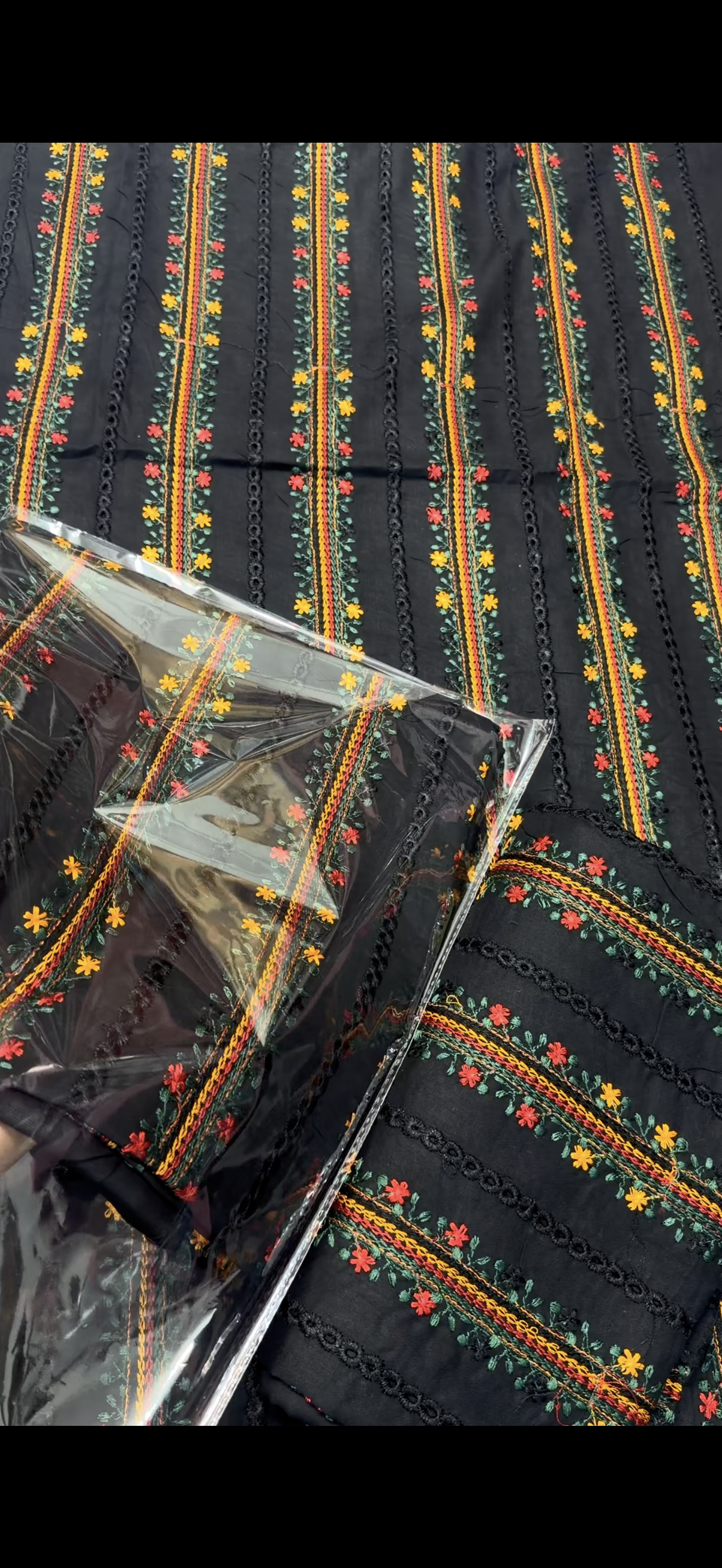 2PC Black Chicken Kari Suit