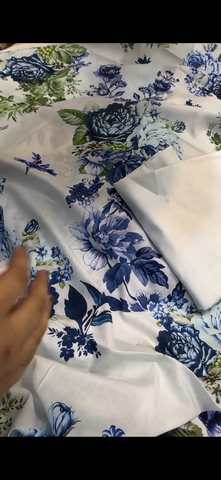 Baroque Inspired Allover Printed 3PC Suit