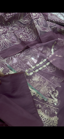 Elegant 2-Piece Embroidered Suit