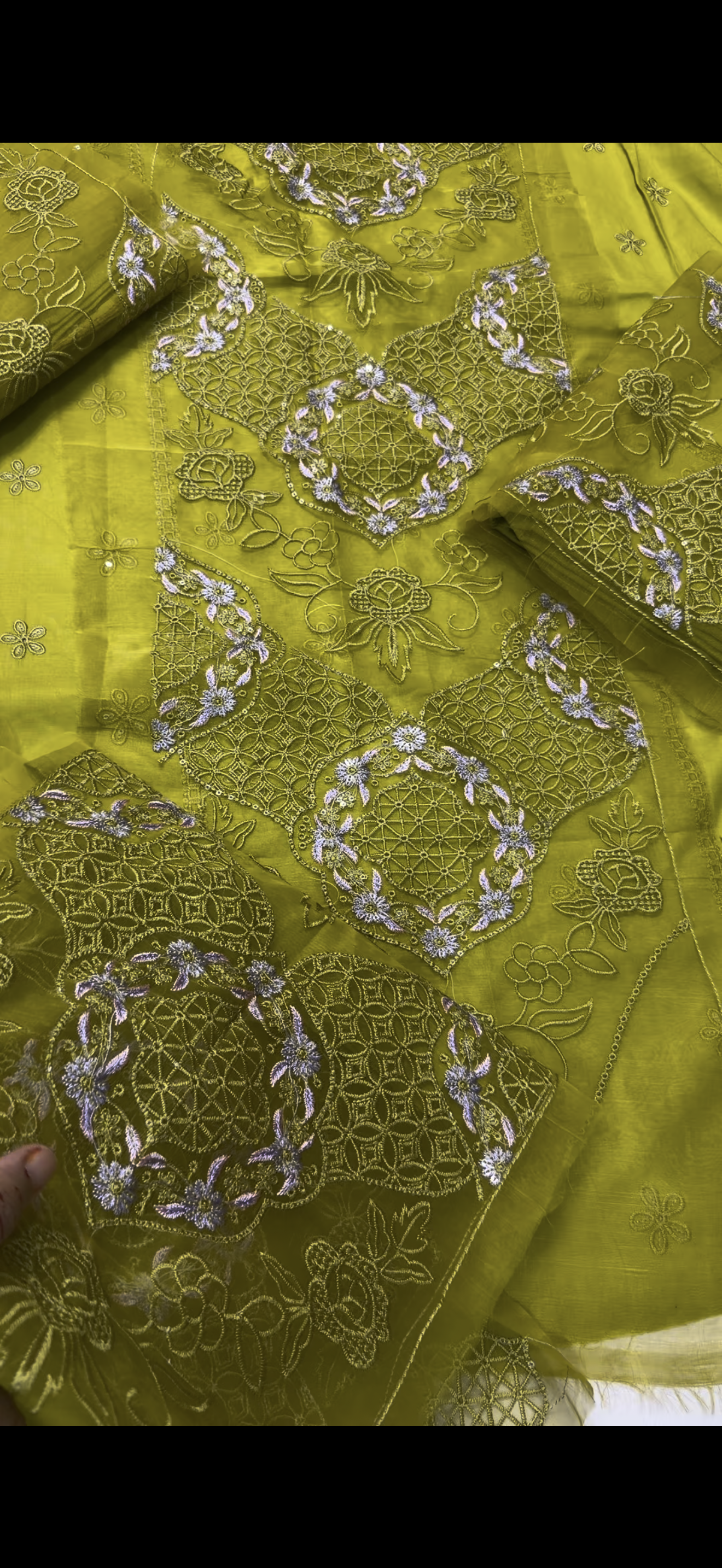 2PC Embroidered Lawn Suit Multi Dhani