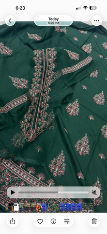 Bareeze 3pc embroidered