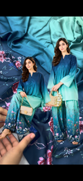 Laam printed 2pc silk