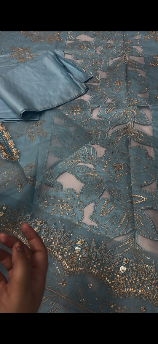 2PC Luxury Embroidered Suit