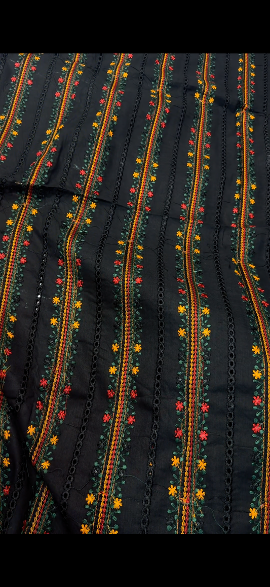 2PC Black Chicken Kari Suit