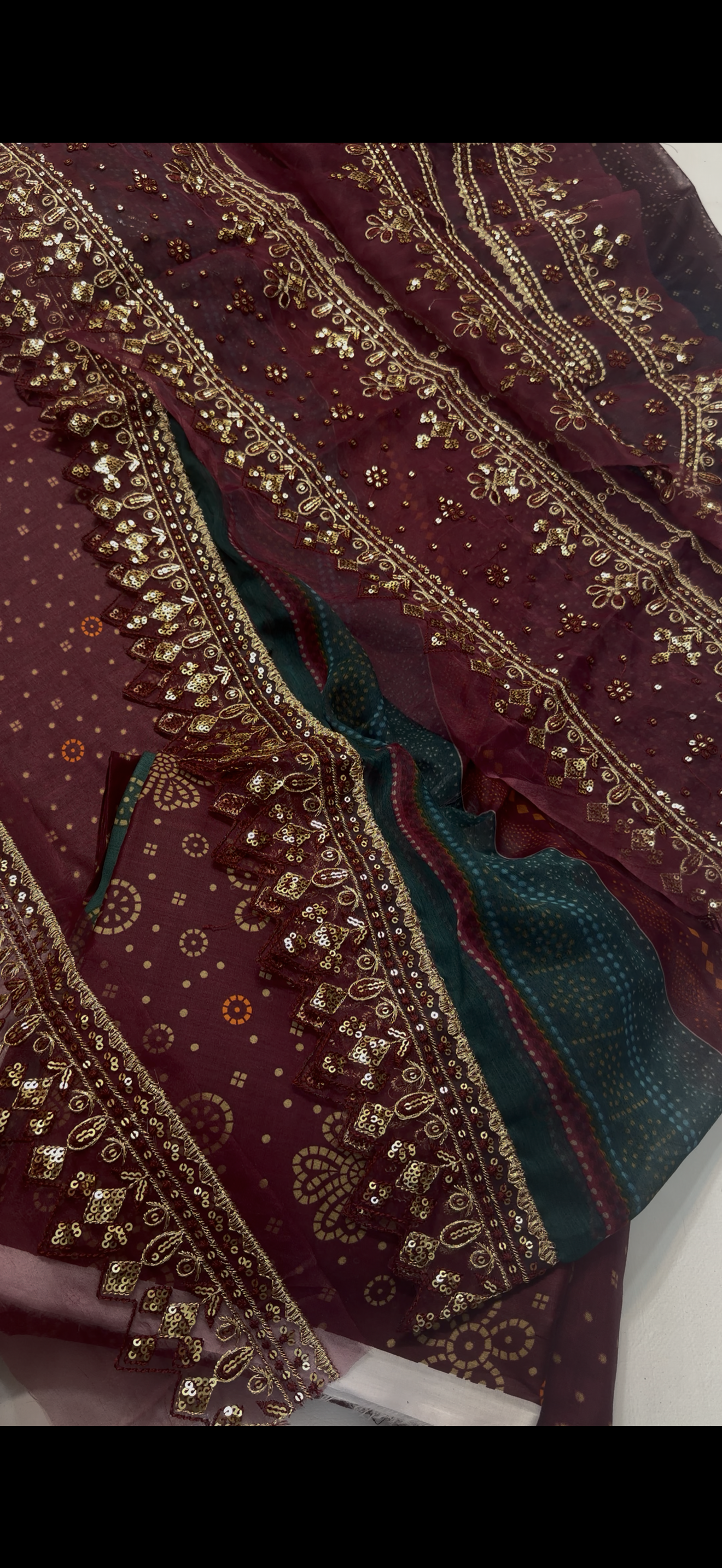 3PC Chunri Print Lawn Suit luxury