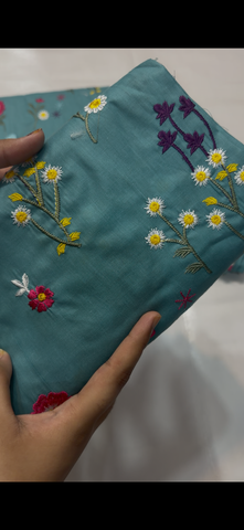 2PC Embroidered Suit –