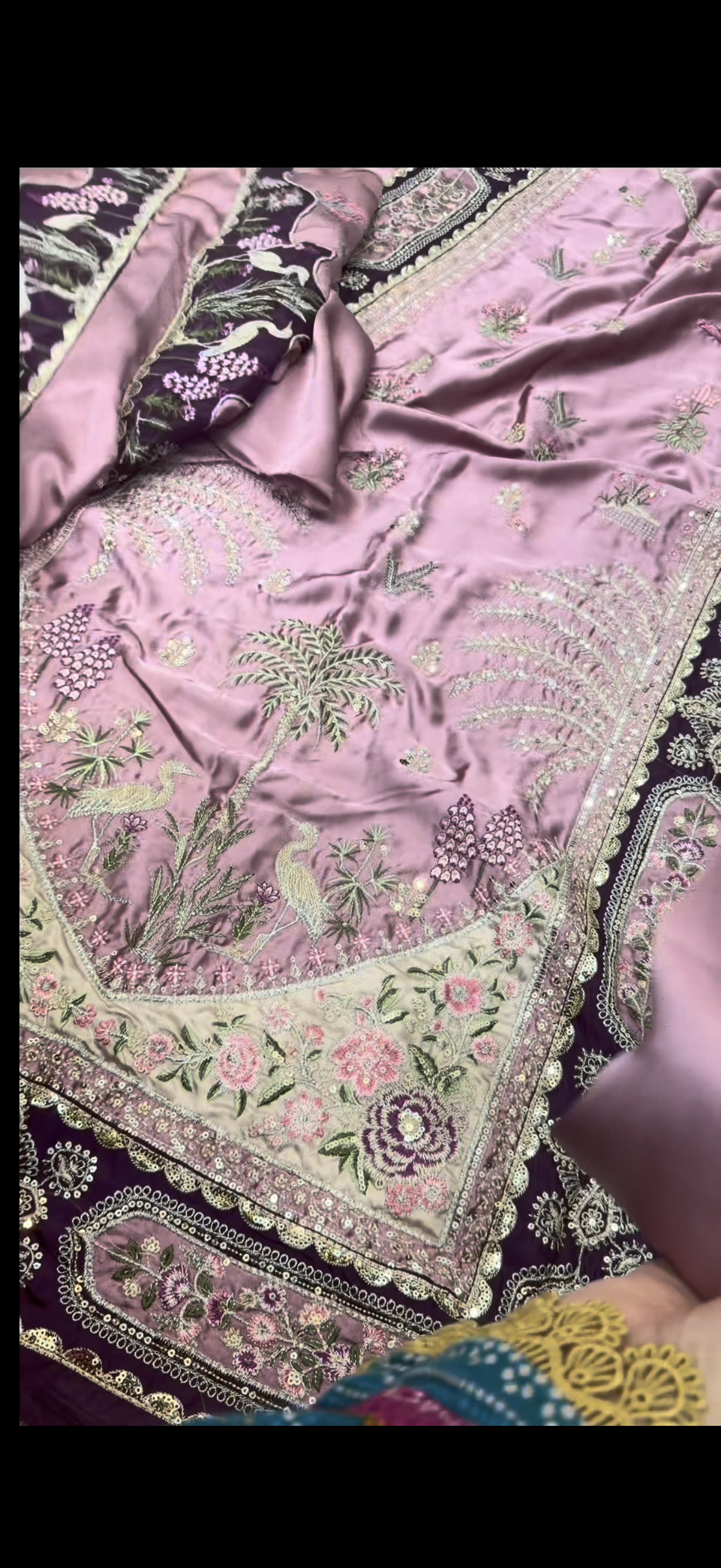 Ethnic 2PC Embroidered Silk Suit
