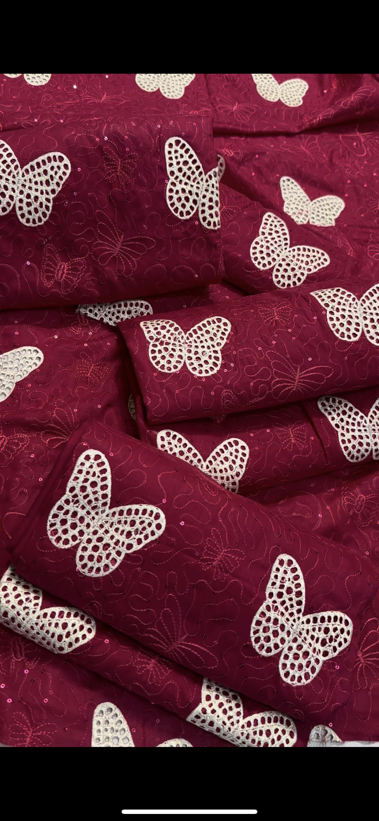 Shocking Pink Butterfly 2PC
