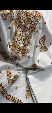 Multi Butterfly Embroidered 2PC