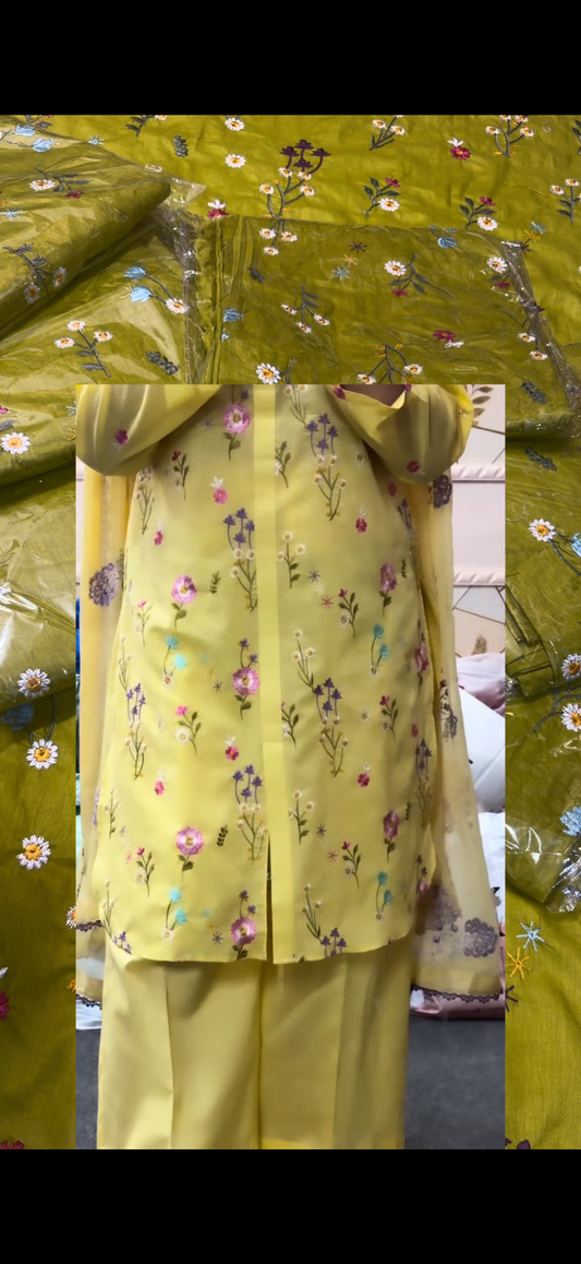 2PC Premium Embroidered Suit 🌼(hit)