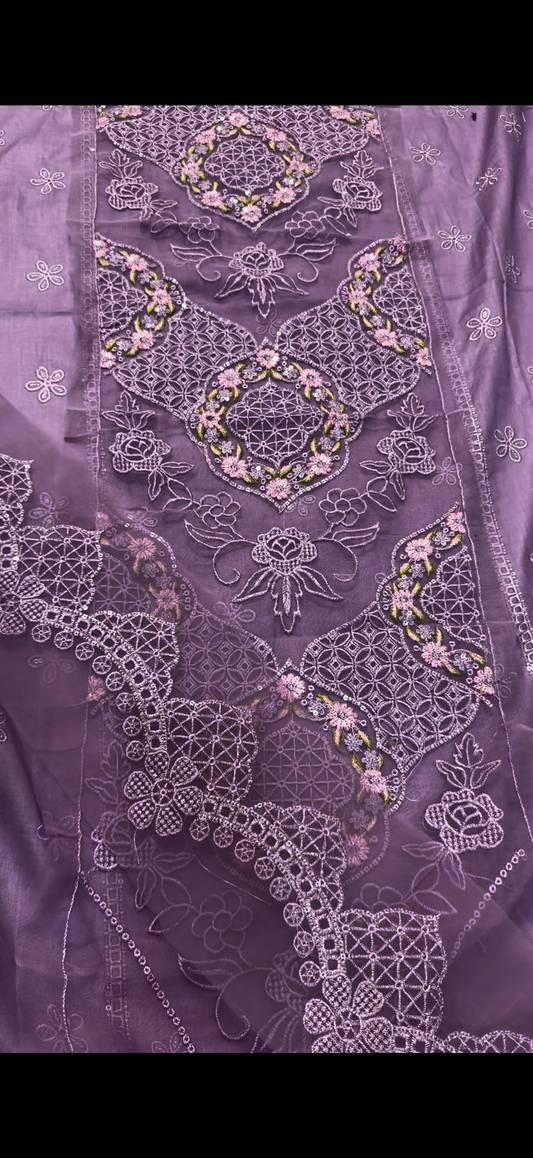 2PC Luxury Embroidered Suit&patches