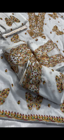 Multi Butterfly Embroidered 2PC